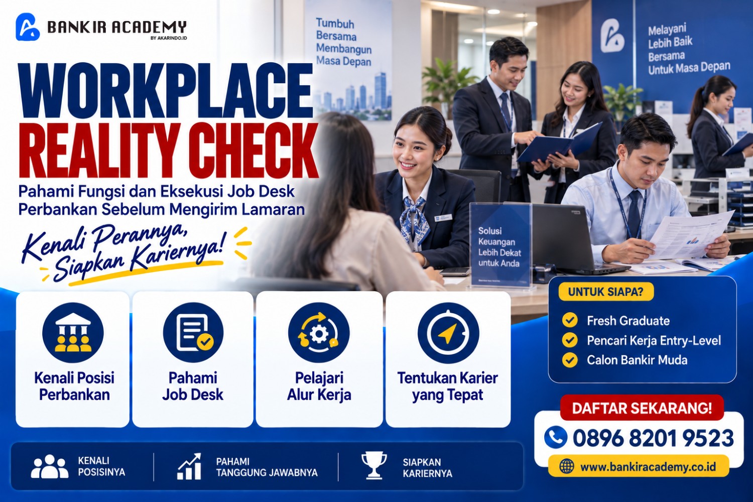 Banner Workplace Reality Check: Pahami Fungsi dan Eksekusi Job Desk Perbankan Sebelum Mengirim Lamaran
